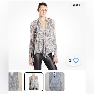 BcbgMaxAzria Joel silk blouse